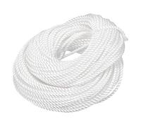 sourcing map Twisted Mason Line Nylon Twine String Cord White 50M/164 Feet 5MM Dia for Netting, Landscaping, Home Improvement, DIY Projects, Crafting, Masonry, Gardening