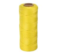 sourcing map Twisted Nylon Mason Line 1.5mm x 500 Ft Braided Twine String Lines for Fishing Gardening Crafting, Fluorescent Yellow