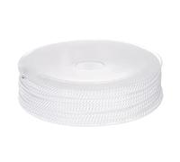 sourcing map Twisted Nylon Twine Thread Beading Cord 2mm 13M/43 Feet Extra-Strong Braided Nylon String for Crafting Bracelets Jewelry Making, White