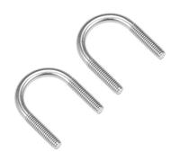 sourcing map U-Bolts 2pcs 0.94"(24mm) Inner Width 40mm Length M6 304 Stainless Steel U-Bolt Fastener for 22mm Pipe Dia