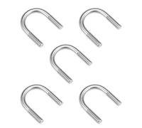 sourcing map U-Bolts 7/8"(21mm) Inner Width 304 Stainless Steel M6 U-Bolt Fastener for 18mm Pipe Dia 5pcs