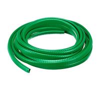 sourcing map U Channel Edge Trim, 13.1ft Length Rubber Guard Seal Strip Edge Protector Fit for 1-2.5mm Edge, (15/64" W x 25/64" H) Green