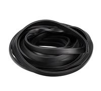 sourcing map U Channel Edge Trim, 18ft Length Rubber Guard Seal Strip Edge Protector Flat Fit for 1.5-2mm Edge, (13/64" W x 7/16" H) Black