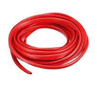 sourcing map U Channel Edge Trim, 19.7ft Length Rubber Guard Seal Strip Edge Protector Fit for 1-2.5mm Edge, (15/64" W x 25/64" H) Red