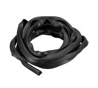 sourcing map U Channel Edge Trim, 8.2ft Length Rubber Guard Seal Strip Edge Protector Flat Fit for 9.5-10mm Edge, (9/16" W x 15/32" H) Black