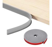 sourcing map U-Shape Edge Banding, 0.71 Inch x 19.7Ft TPE Self-Adhesive Veneer Edging Trim Furniture Flexible Corner Edge Protector for Cabinets Countertop Shelves Restoration, Grey