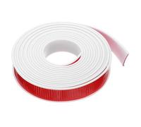 sourcing map U-Shape Edge Banding 101/64" x 19.7ft (40mm x 6M) Self Adhesive TPE Flexible Veneer Tape Soft Edge Strip Protector for Furniture Cabinet Table Protection Repair, White