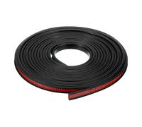 sourcing map U-Shape Edge Banding, 16.4ft Self-Adhesive U Channel Edge Protector TPE Flexible Furniture Edge Protector Veneer Edging Trim for Cabinet Table Shelves (9mm, Black)