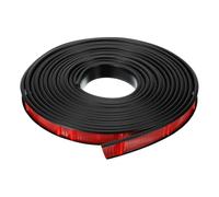 sourcing map U-Shape Edge Banding, 16.4ft Self-Adhesive U Channel Edge Protector TPE Flexible Furniture Edge Protector Veneer Edging Trim for Cabinet Table Shelves (15mm, Black)