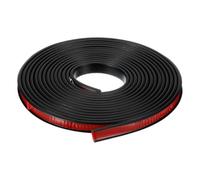 sourcing map U-Shape Edge Banding, 16.4ft Self-Adhesive U Channel Edge Protector TPE Flexible Furniture Edge Protector Veneer Edging Trim for Cabinet Table Shelves (12mm, Black)