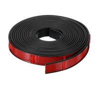 sourcing map U-Shape Edge Banding, 16.4ft Self-Adhesive U Channel Edge Protector TPE Flexible Furniture Edge Protector Veneer Edging Trim for Cabinet Table Shelves (25mm, Black)