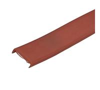 sourcing map U Shape Furniture Edge Banding, 4M Self Adhesive Flexible Edging Trim, 5x14mm TPE Edge Guards for Cabinets Furniture Repair Restoration, Brown