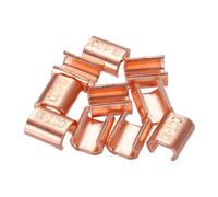 sourcing map U-Shaped Copper Crimping Terminal Connector 5/16" - 7/16"(7.5-11mm) Wire Ferrules for 6 7 8 Awg Gauge, Solid or Twisted Wire Cable Rope Cable, Pack of 10