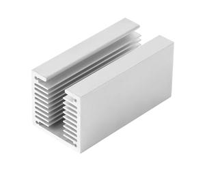 sourcing map U Slotted Aluminum Heat Sink, Dense Tooth Heat Cooler Fin Cooling Radiator Heatsink 3.14''x1.57''x1.57'' for IC Module, PC Computer, Led, PCB