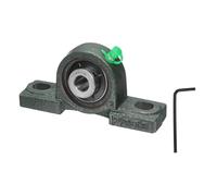 sourcing map UCP201-8 Pillow Block Bearings, 1/2 inch Bore Self Alignment, Solid Cast Iron Base, Chrome Steel Flange Mounted Pillow Block Ball Bearing, (ABEC3)