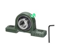 sourcing map UCP205-14 Pillow Block Bearings, 7/8 inch Bore Self Alignment, Solid Cast Iron Base, Chrome Steel Flange Mounted Pillow Block Ball Bearing, (ABEC3)