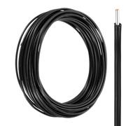 sourcing map UL1007 Solid Core Wire, 14 Gauge 25FT 300V 14 AWG Electrical Wire Tinned Copper PVC 80 Degree High Temp Internal Wiring for Fixed Installations, Appliances, Black