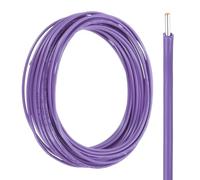sourcing map UL1007 Solid Core Wire, 16 Gauge 25FT 300V 16 AWG Electrical Wire Tinned Copper PVC 80 Degree High Temp Internal Wiring for Fixed Installations, Appliances, Purple