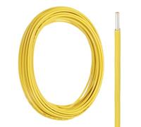 sourcing map UL1007 Solid Core Wire, 18 Gauge 25FT 300V 18 AWG Electrical Wire Tinned Copper PVC 80 Degree High Temp Internal Wiring for Fixed Installations, Appliances, Yellow