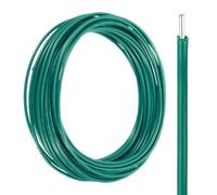 sourcing map UL1007 Solid Core Wire, 20 Gauge 25FT 300V 20 AWG Electrical Wire Tinned Copper PVC 80 Degree High Temp Internal Wiring for Fixed Installations, Appliances, Green