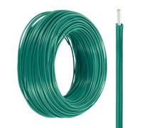 sourcing map UL1007 Solid Core Wire, 22 Gauge 200FT 300V 22 AWG Electrical Wire Tinned Copper PVC 80 Degree High Temp Internal Wiring for Fixed Installations, Appliances, Green