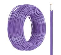 sourcing map UL1007 Solid Core Wire, 26 Gauge 200FT 300V 26 AWG Electrical Wire Tinned Copper PVC 80 Degree High Temp Internal Wiring for Fixed Installations, Appliances, Purple