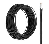 sourcing map UL1007 Solid Core Wire, 28 Gauge 50FT 300V 28 AWG Electrical Wire Tinned Copper PVC 80 Degree High Temp Internal Wiring for Fixed Installations, Appliances, Black