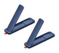 sourcing map Ultra-Thin Phone Stands, 2Pack Horizontal & Vertical Desk Stand, Stick on Portable Phone Stand for Most Smartphones, Phone Cases, Tablets, Blue