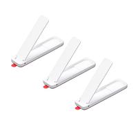 sourcing map Ultra-Thin Phone Stands, 3Pack Horizontal & Vertical Desk Stand, Stick on Portable Phone Stand for Most Smartphones, Phone Cases, Tablets, White