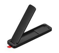 sourcing map Ultra-Thin Phone Stands, Horizontal & Vertical Desk Stand, Stick on Portable Phone Stand for Most Smartphones, Phone Cases, Tablets, Black