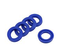 sourcing map UN Radial Shaft Seal 18mm ID x 28mm OD x 6mm Width Blue 5Pcs | PU Oil Seal