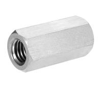 sourcing map UNC 1/2"-13 Coupling Nuts, 40mm Length 304 Stainless Steel Hex Rod Coupler Nut Fully Threaded Studding Connector Fasteners, Silver Tone