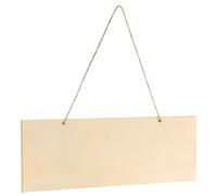 sourcing map Unfinished Hanging Wood Sign, 11.8 x 3.9 Inch Rectangle Box-Wood Blank Plaque for DIY Crafts Art Projects Home Decoration (Beige)