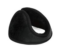sourcing map Unisex Winter Pad Fleece Cover Ear Warmer Back Earmuffs Black Black 43 x 13cm/16.93 x 5.12"(Girth*W)