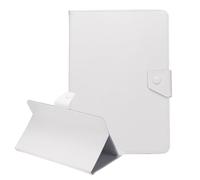 sourcing map Universal 10.1 Inch Tablet Case, Protective Folio PU Leather Shell Case for 10.1-10.5 Inch Touchscreen Tablet, White