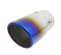 sourcing map Universal 2.9" Inlet Fireball Style Exhaust Muffler