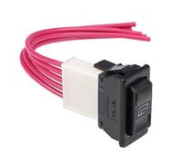 sourcing map Universal 5 Pin Car Window Switch Car Control Master Rocker Switch W Switch & Wiring Harness Momentary Glass Lifter Switch DC 12V