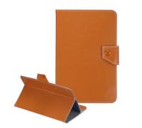 sourcing map Universal 9 Inch Tablet Case, Protective Folio PU Leather Shell Case for 9.0-9.7 Inch Touchscreen Tablet, Brown