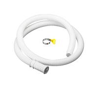 sourcing map Universal Air Conditioner Drain Hose 16mm ID 3.3ft with Clamp for AC Units Washing Machine, White