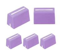 sourcing map Universal Fader Knobs, Purple Mixer Fader Caps Slider Potentiometer Replacement Rubber for DJ Controller Mixer Console, 5 Pack