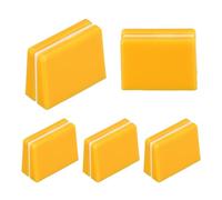 sourcing map Universal Fader Knobs, Yellow Mixer Fader Caps Slider Potentiometer Replacement Plastic for DJ Controller Mixer Console, 5 Pack