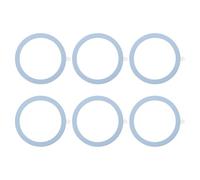 sourcing map Universal Metal Ring Sticker Wireless Magnetic Charger Magnet Ring Stickers 55x0.4mm(ODxT) for Phone Case for All Cellphones, 6 Pack, Blue