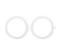 sourcing map Universal Metal Ring Sticker Wireless Magnetic Charger Magnet Ring Stickers 55x0.4mm(ODxT) for Phone Case for All Cellphones, 2 Pack, White