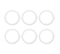 sourcing map Universal Metal Ring Sticker Wireless Magnetic Charger Magnet Ring Stickers 55x0.4mm(ODxT) for Phone Case for All Cellphones, 6 Pack, White