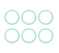 sourcing map Universal Metal Ring Sticker Wireless Magnetic Charger Magnet Ring Stickers 55x0.4mm(ODxT) for Phone Case for All Cellphones, 6 Pack, Green