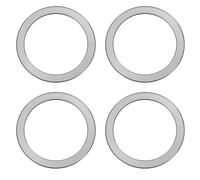 sourcing map Universal Metal Ring Sticker Wireless Magnetic Charger Magnet Ring Stickers 56x1 Mm(ODxT) for Phone Case for All Cellphones, 4 Pack, Gray