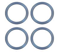 sourcing map Universal Metal Ring Sticker Wireless Magnetic Charger Magnet Ring Stickers 56x1 Mm(ODxT) for Phone Case for All Cellphones, 4 Pack, Blue