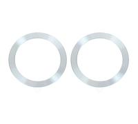 sourcing map Universal Metal Ring Sticker Wireless Magnetic Charger Magnet Ring Stickers 56x1 Mm(ODxT) for Phone Case for All Cellphones, 2 Pack, Light Blue