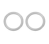 sourcing map Universal Metal Ring Sticker Wireless Magnetic Charger Magnet Ring Stickers 56x1 Mm(ODxT) for Phone Case for All Cellphones, 2 Pack, Gray