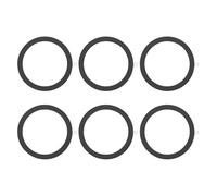 sourcing map Universal Metal Ring Stickers Wireless Magnetic Charger Magnet Ring Stickers 55x0.4mm(ODxT) for Phone Case for All Cellphones, 6 Pack, Black